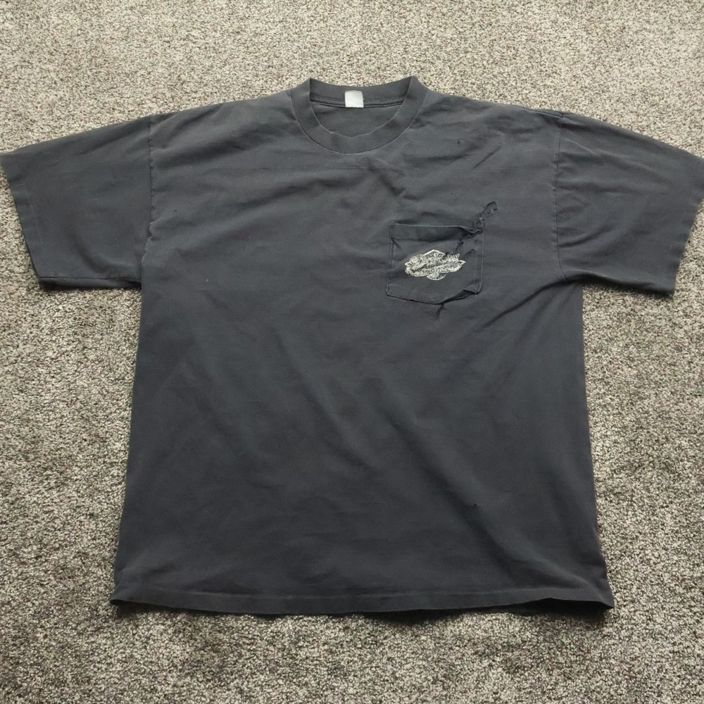 Vintage Dakota Shirt Men's‎ XL Gray Graphic Where Smooth Comes Easy